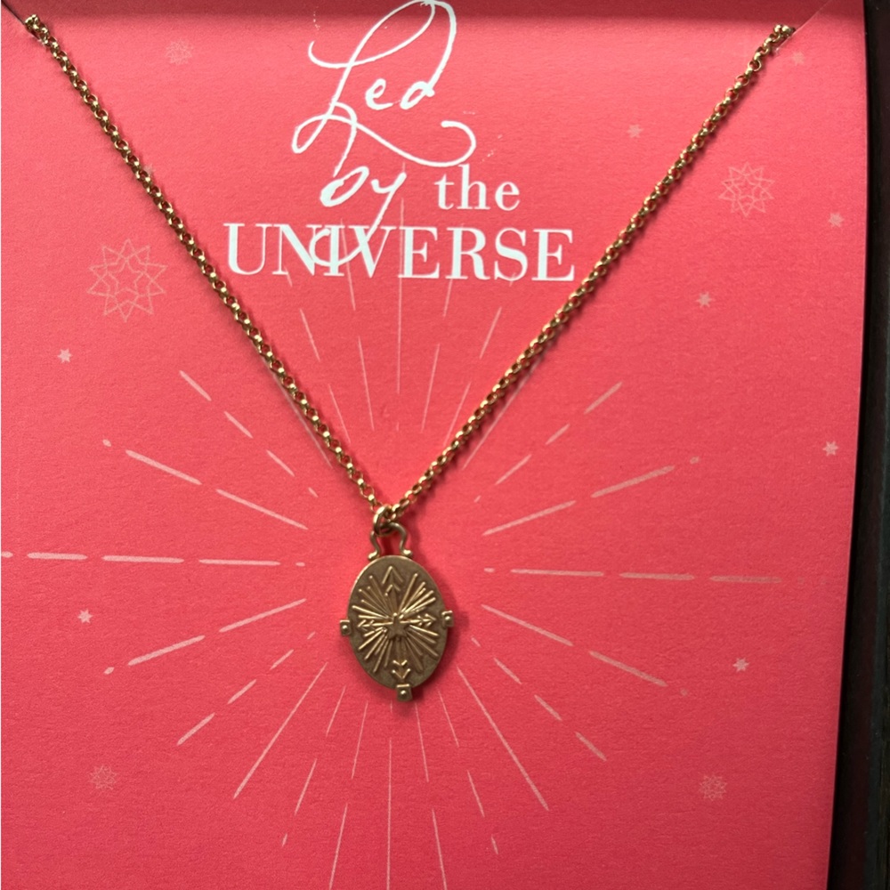 Dogeared Necklace with Message in a Box